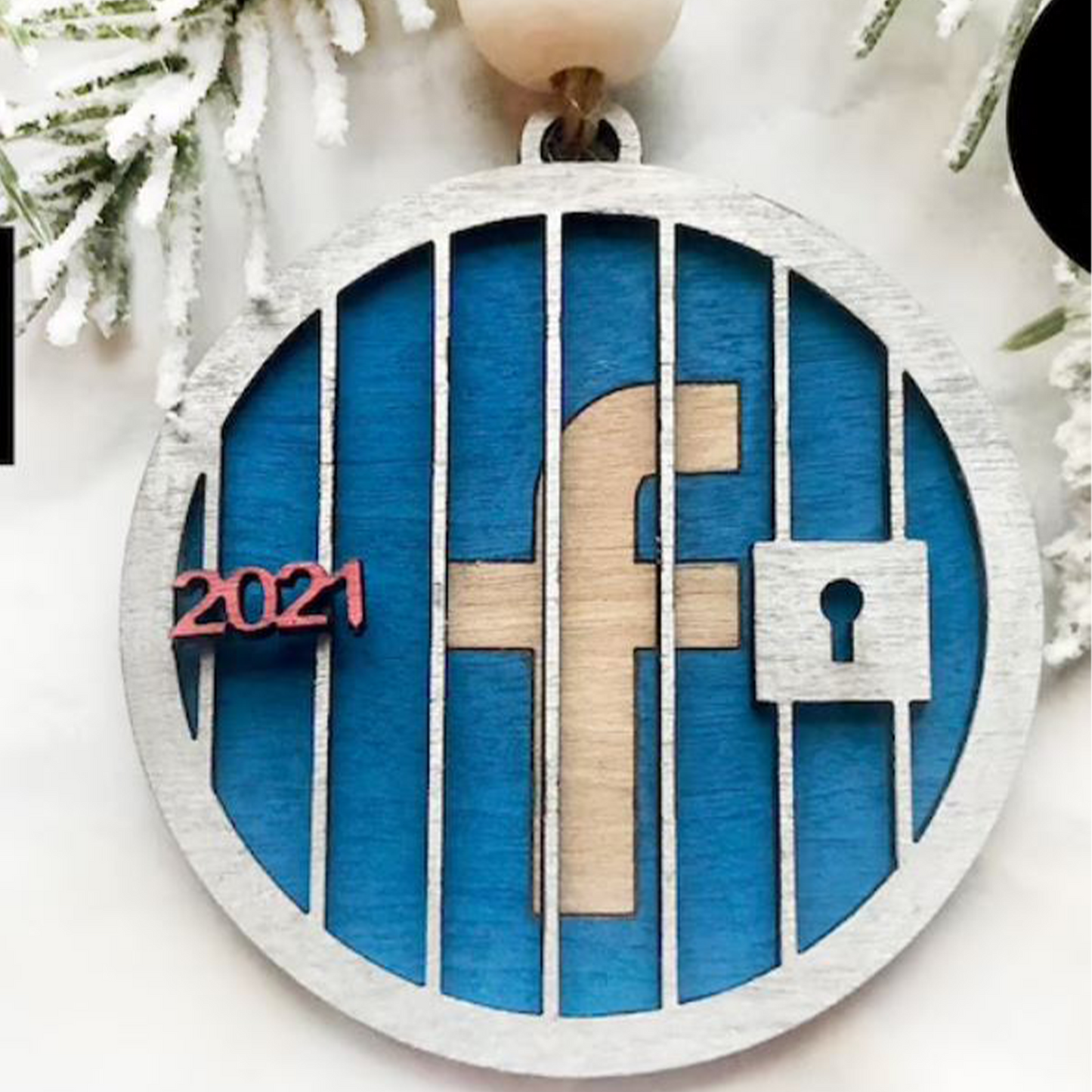 Facebook Jail Ornament