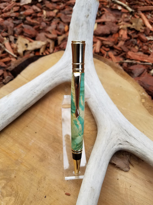 Exquisite Executive Pen in stabilized burl