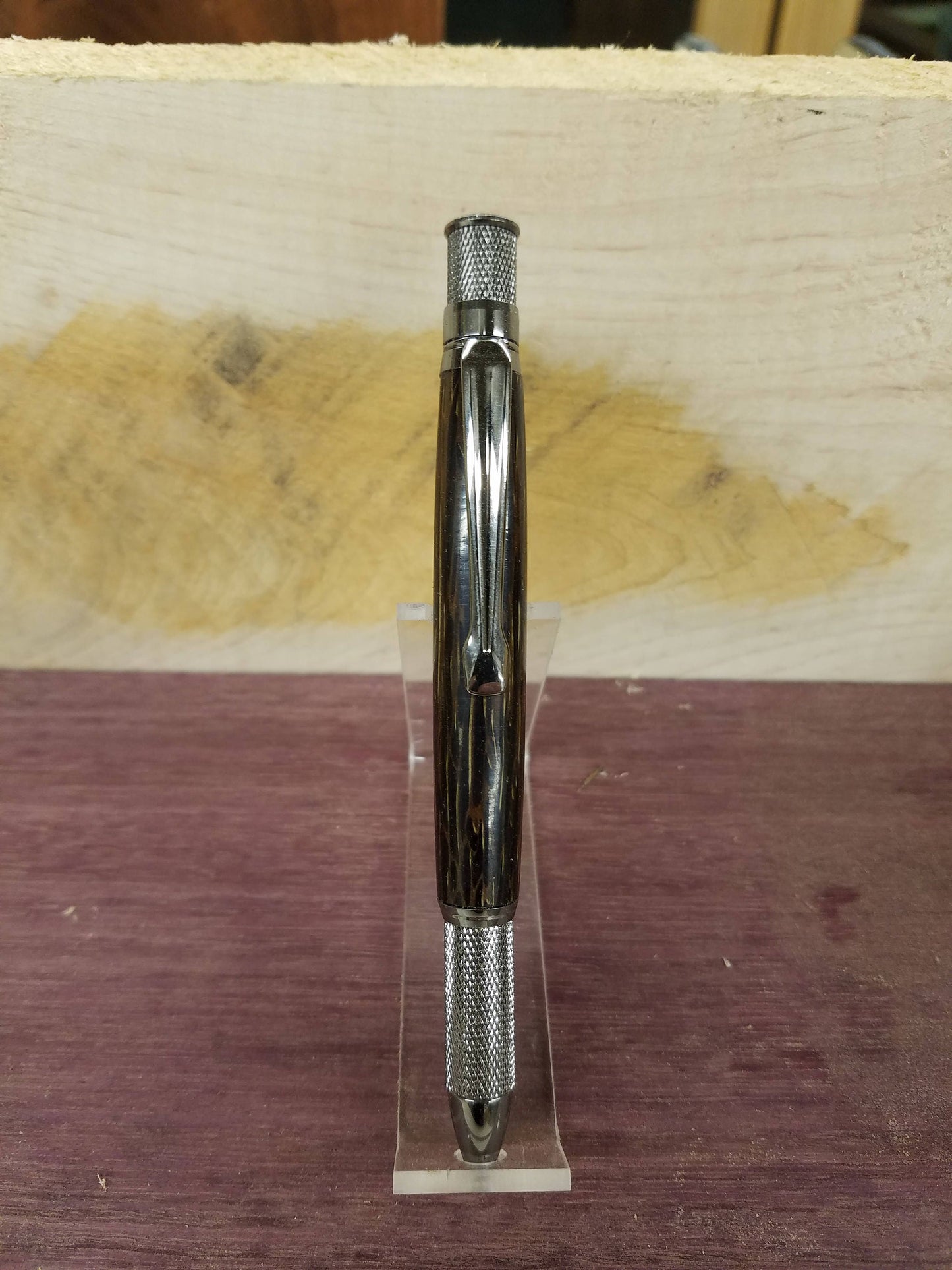 Knurl GT pen made from Tiger wood