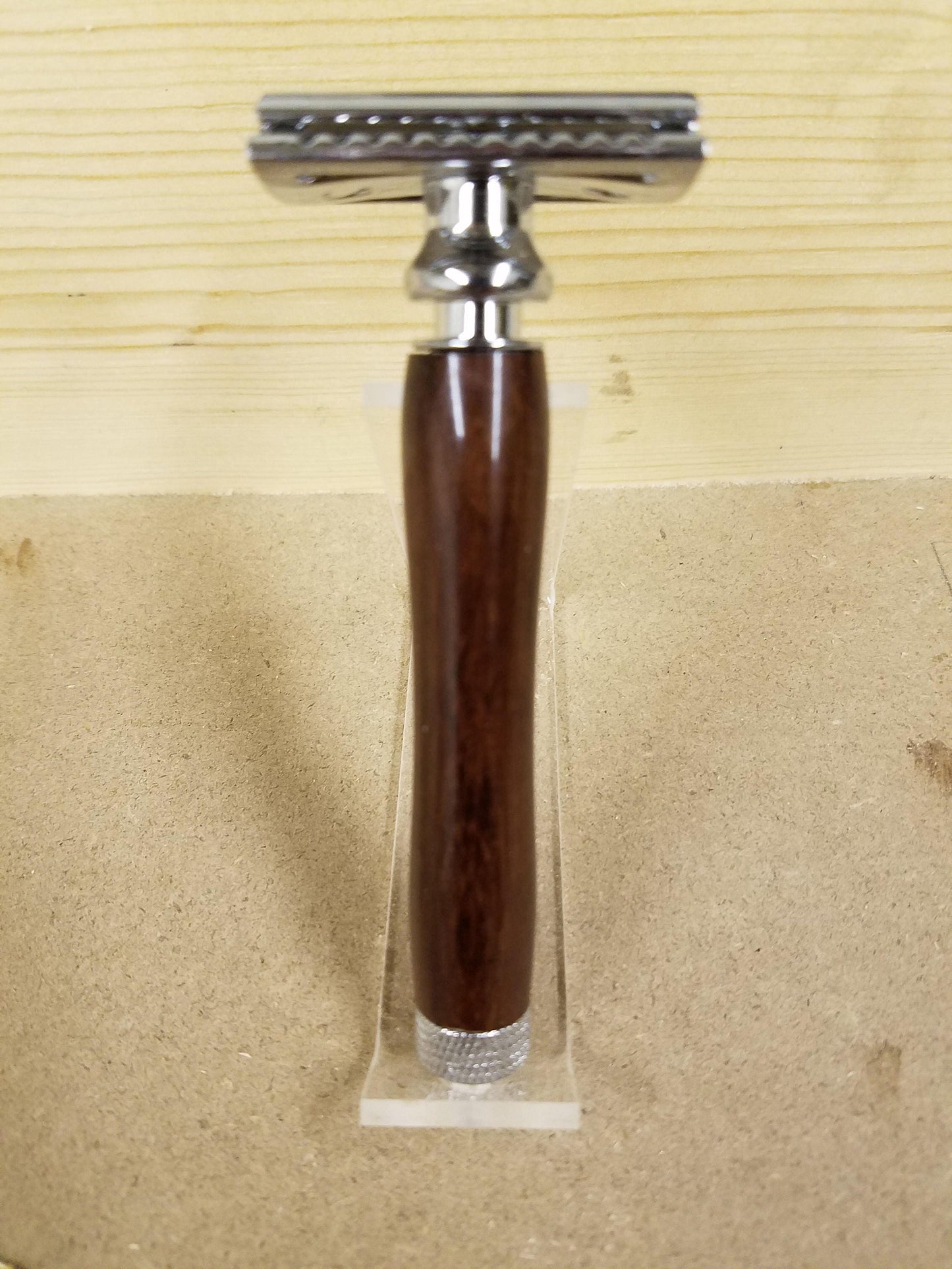 Speed Dial Double Edge Safety Razor made from African Ebony