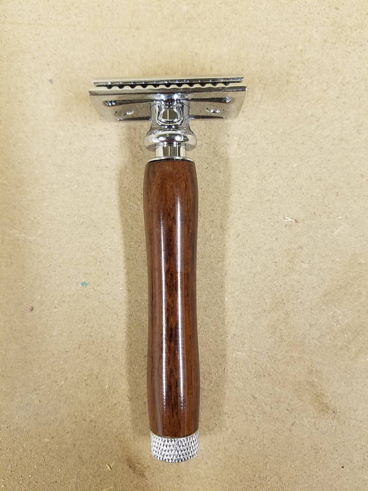 Speed Dial Double Edge Safety Razor made from African Ebony