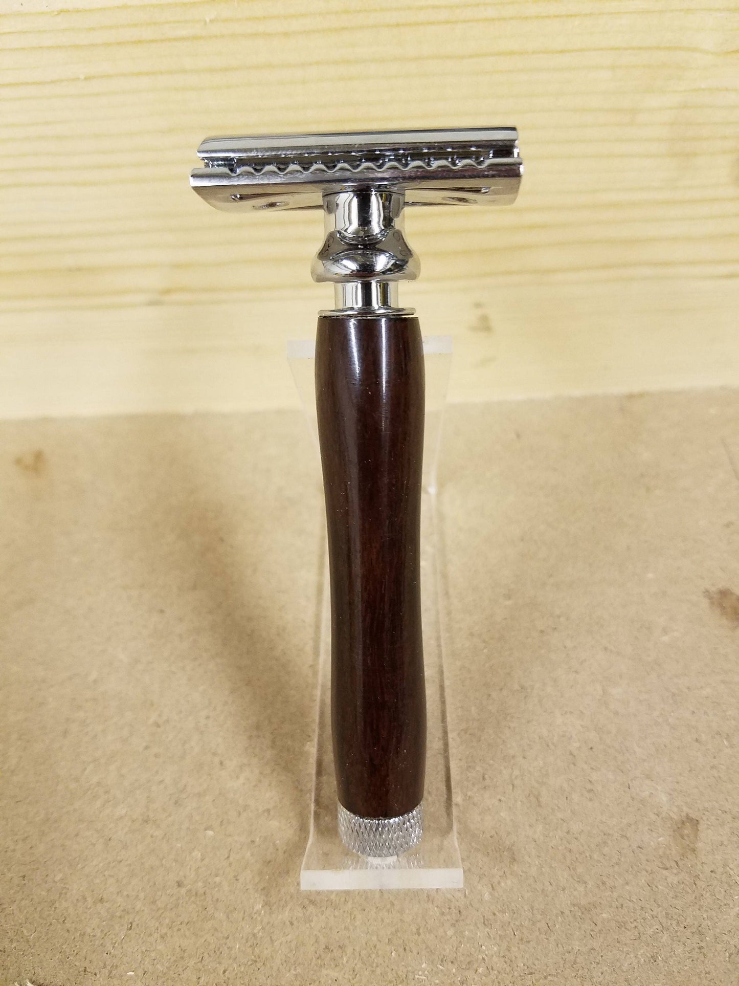 Speed Dial Double Edge Safety Razor made from African Ebony