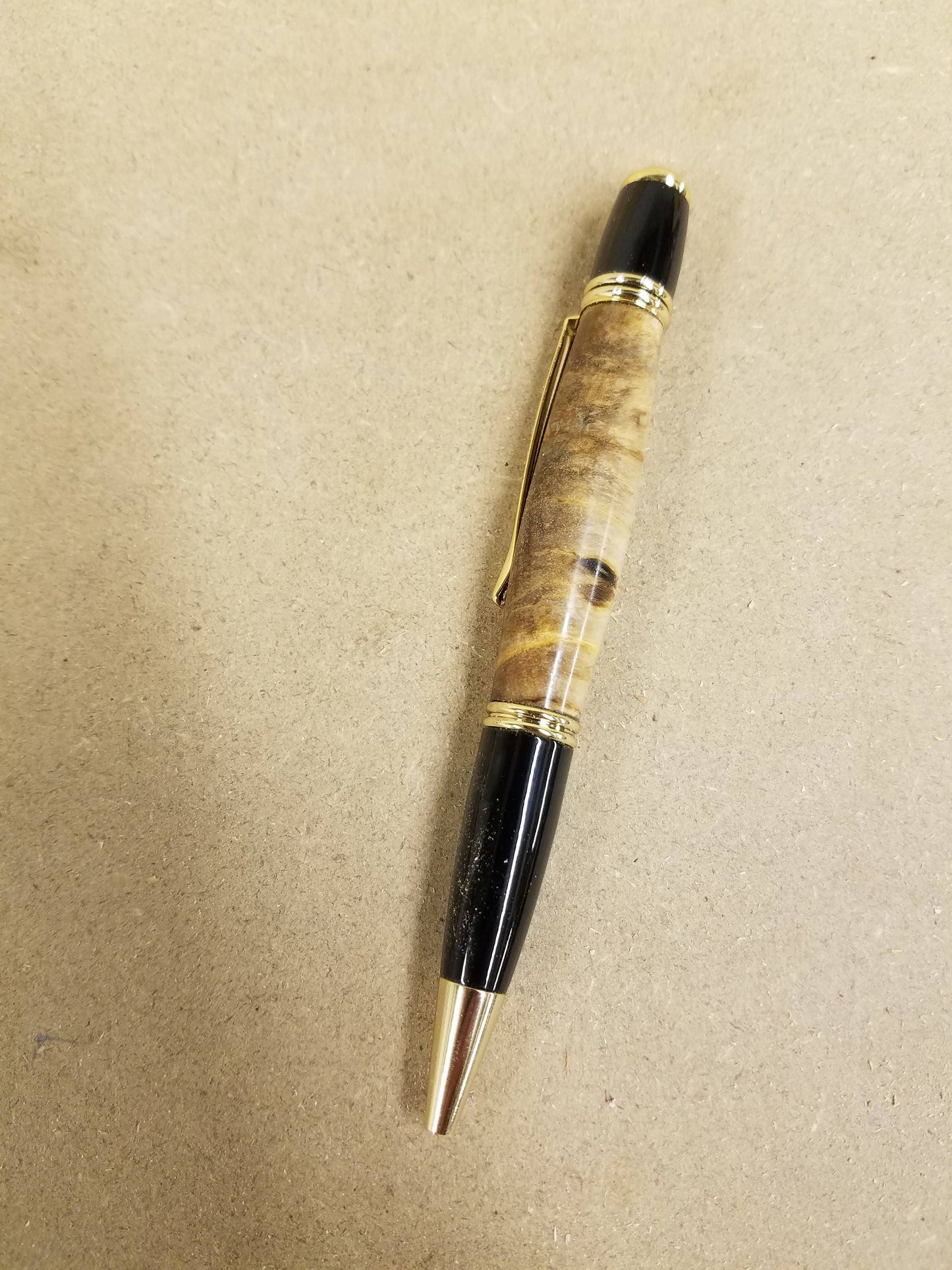 Beautiful Gatsby pen made from stabilized burl