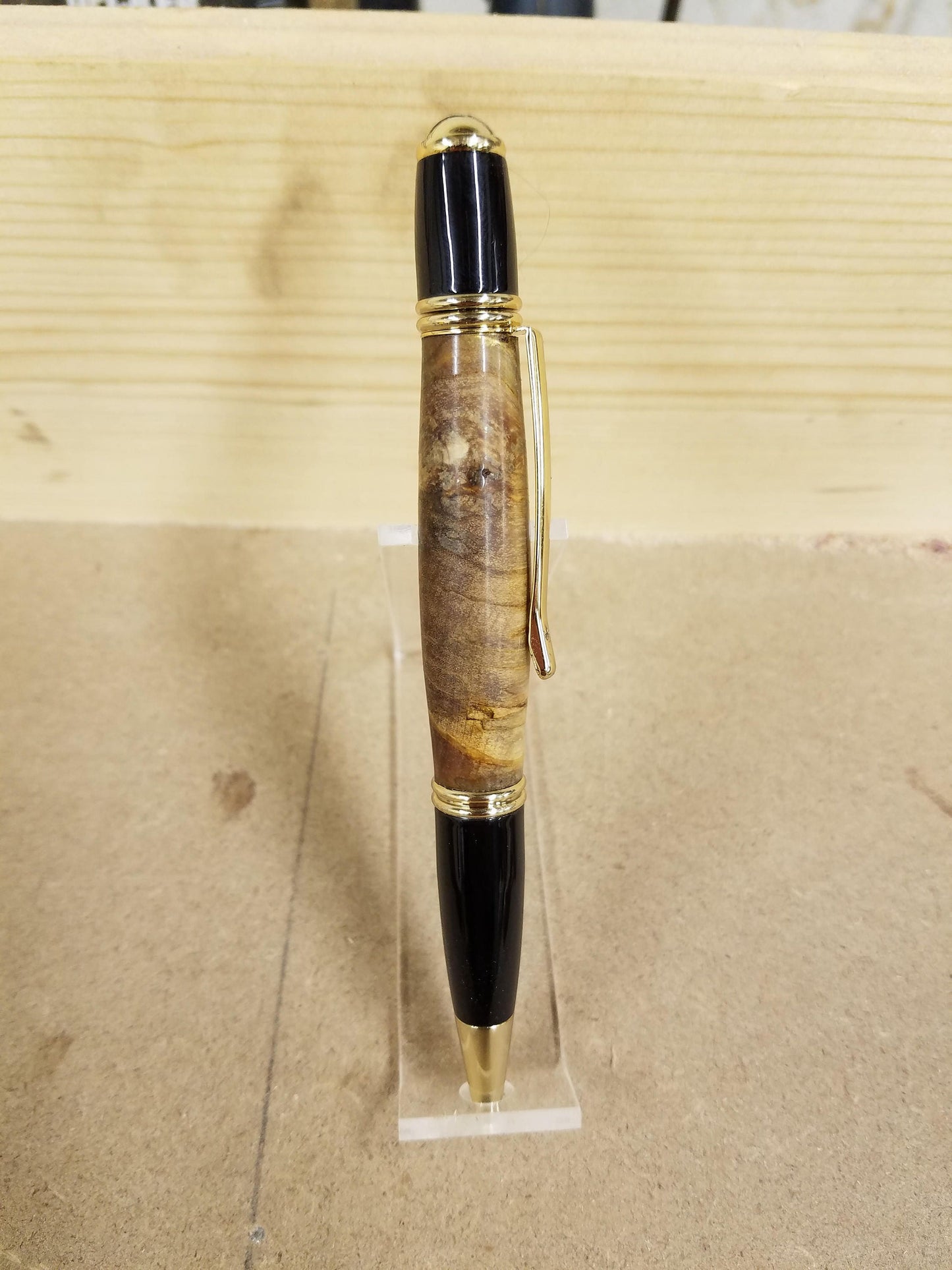 Beautiful Gatsby pen made from stabilized burl