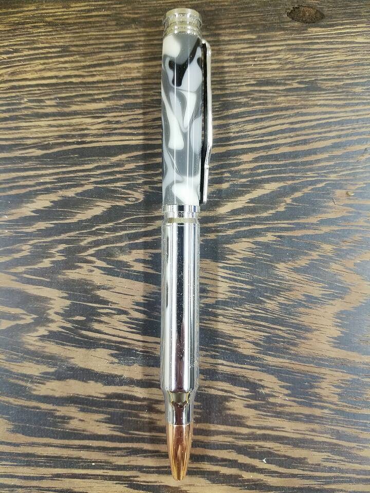 30 caliber twist pen made from urban camouflage acrylic