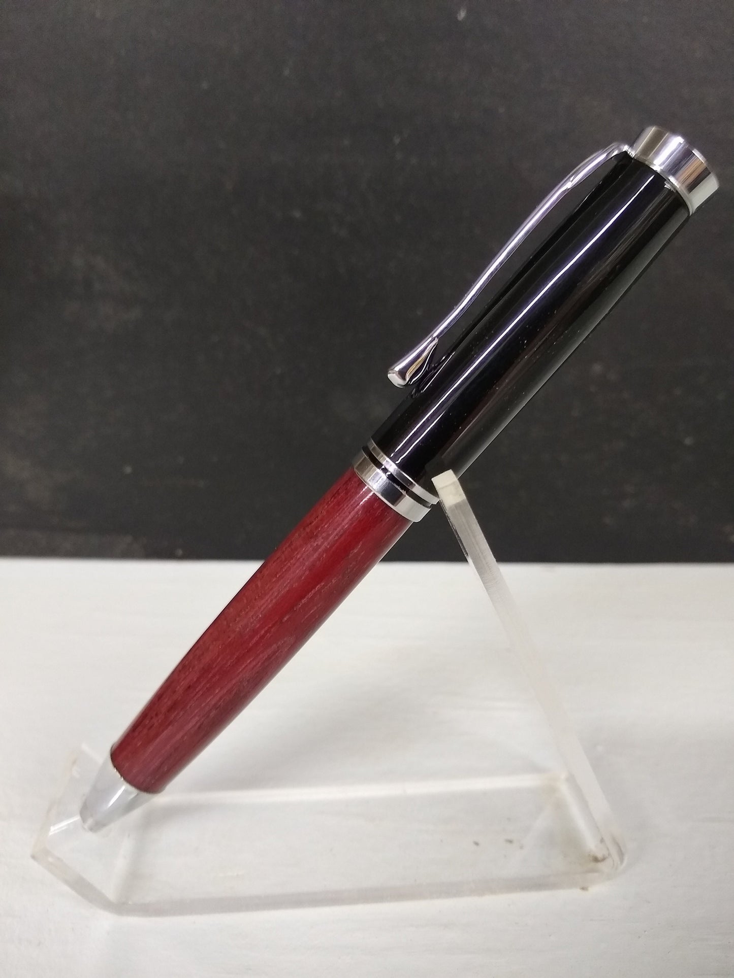 Classic Oxford twist pen made from beautiful purpleheart wood