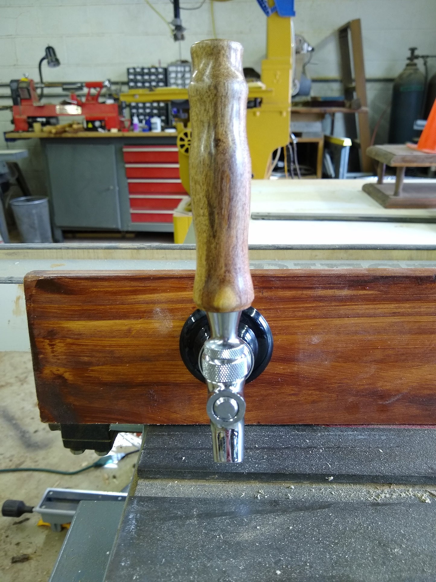 Wooden Beer Tap Handle made from Mesquite