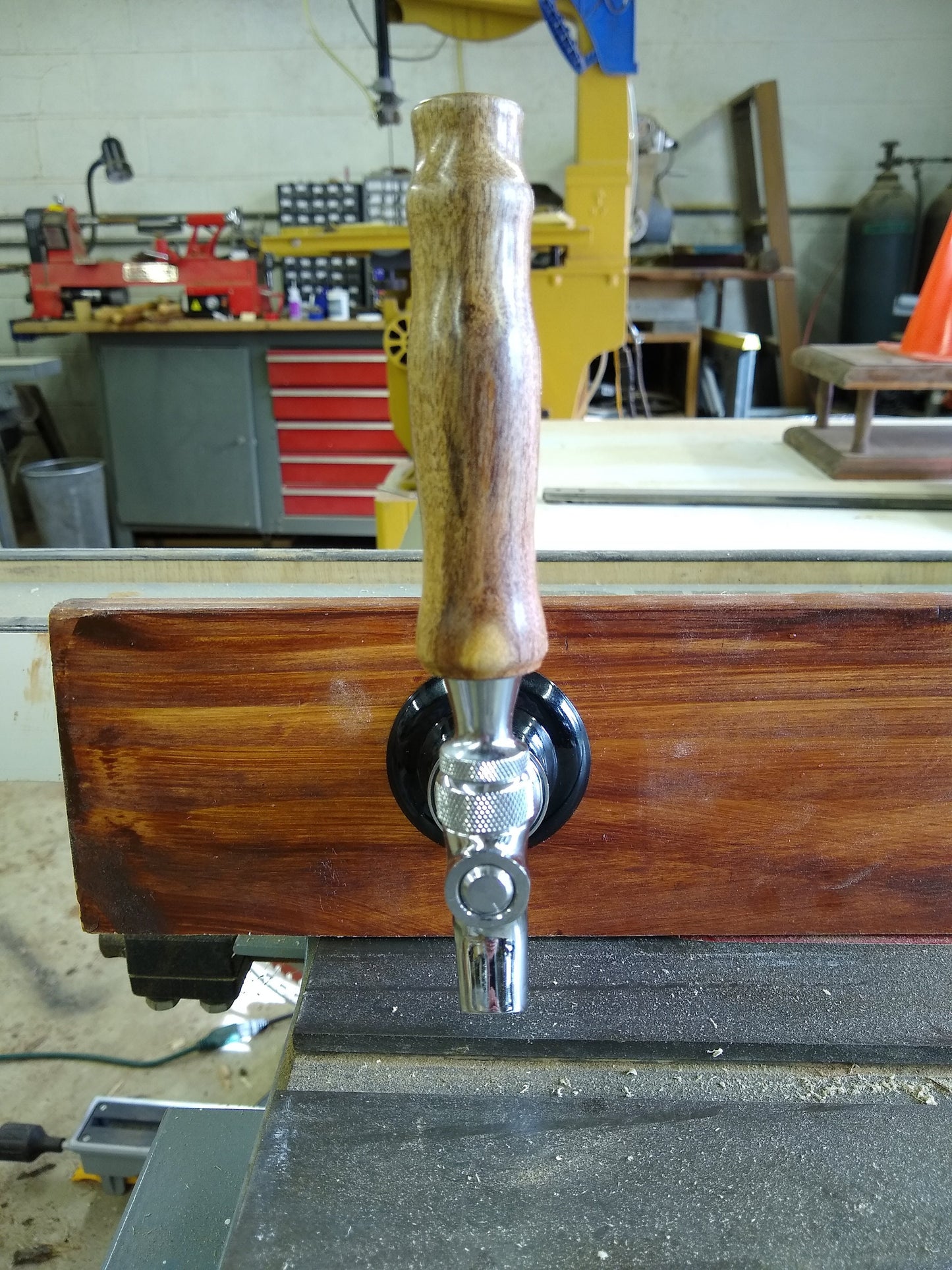 Wooden Beer Tap Handle made from Mesquite