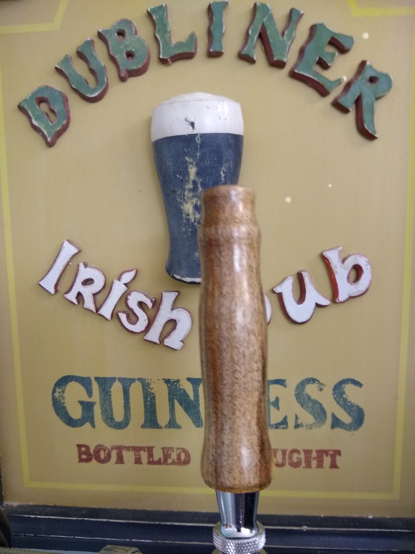 Wooden Beer Tap Handle made from Mesquite