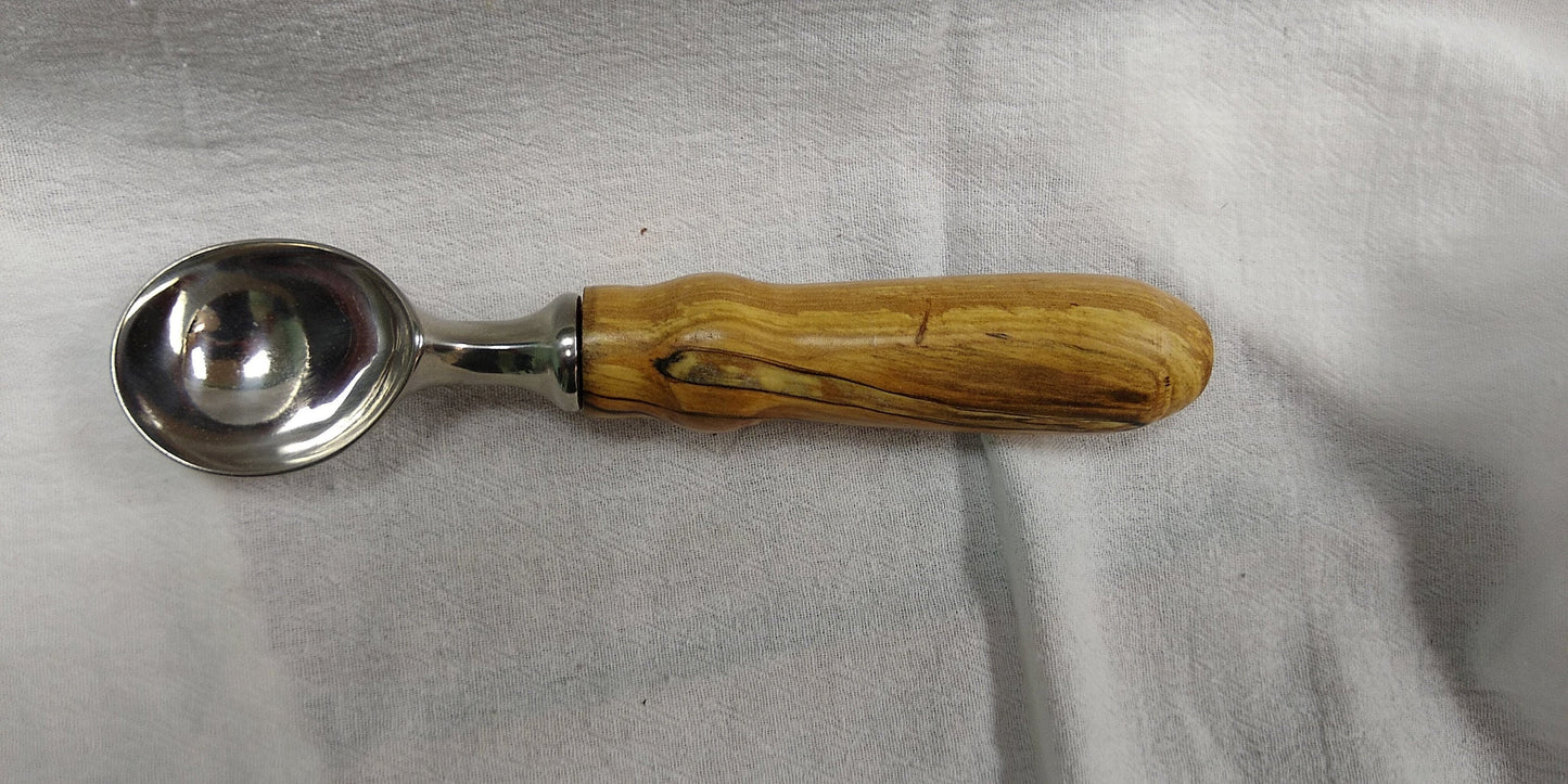 Ice cream scoop made from Bird's Eye Cherry