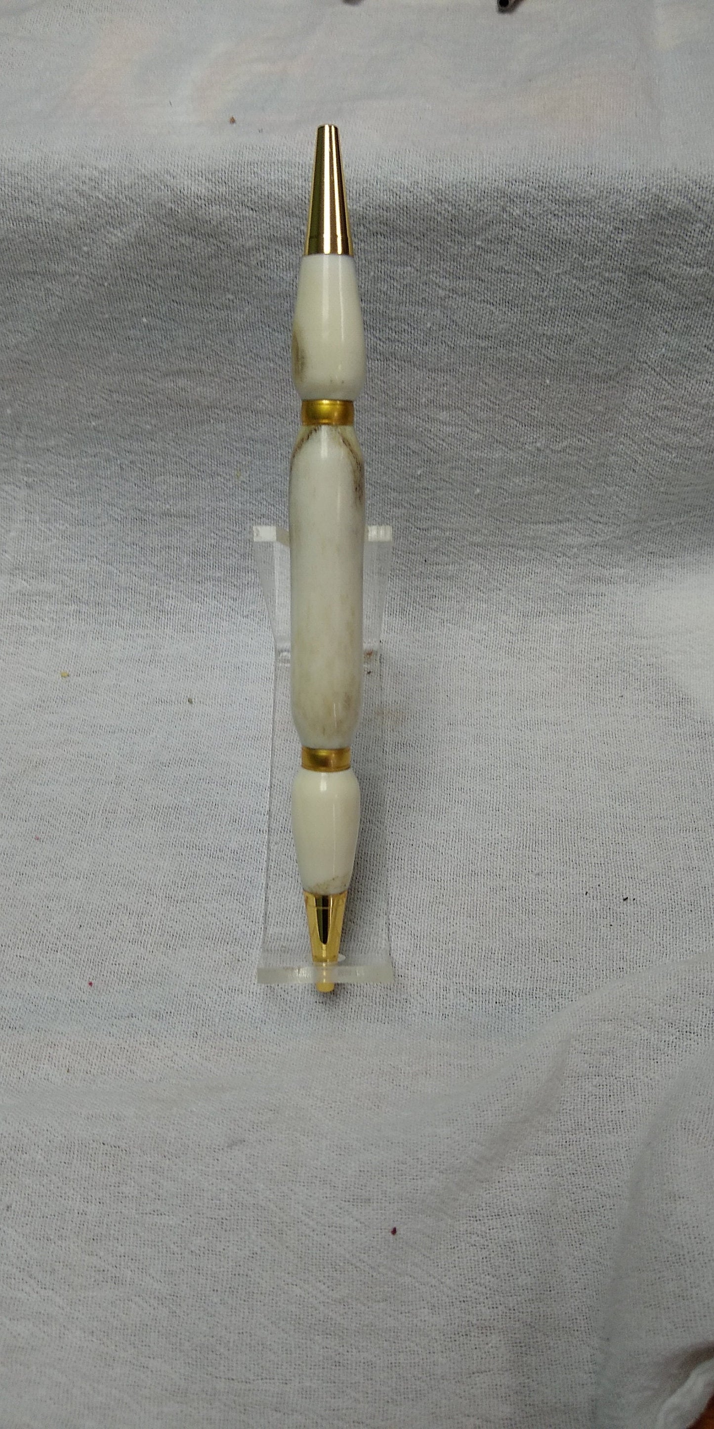 Double sided Teacher's pen made from white tail deer antler