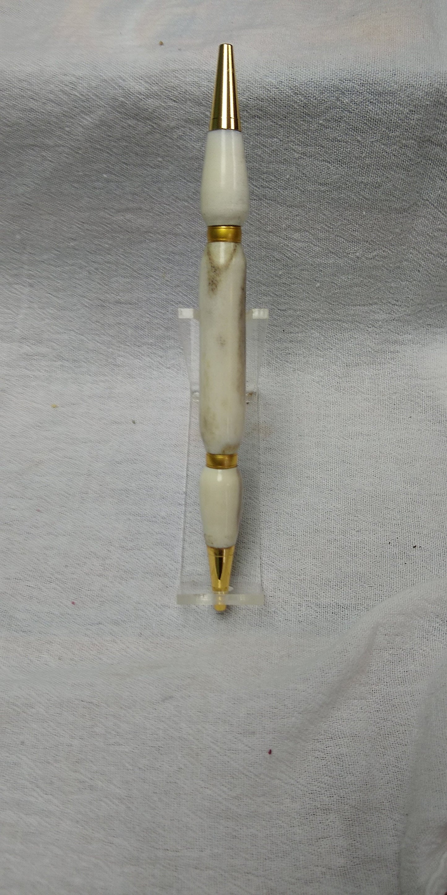 Double sided Teacher's pen made from white tail deer antler