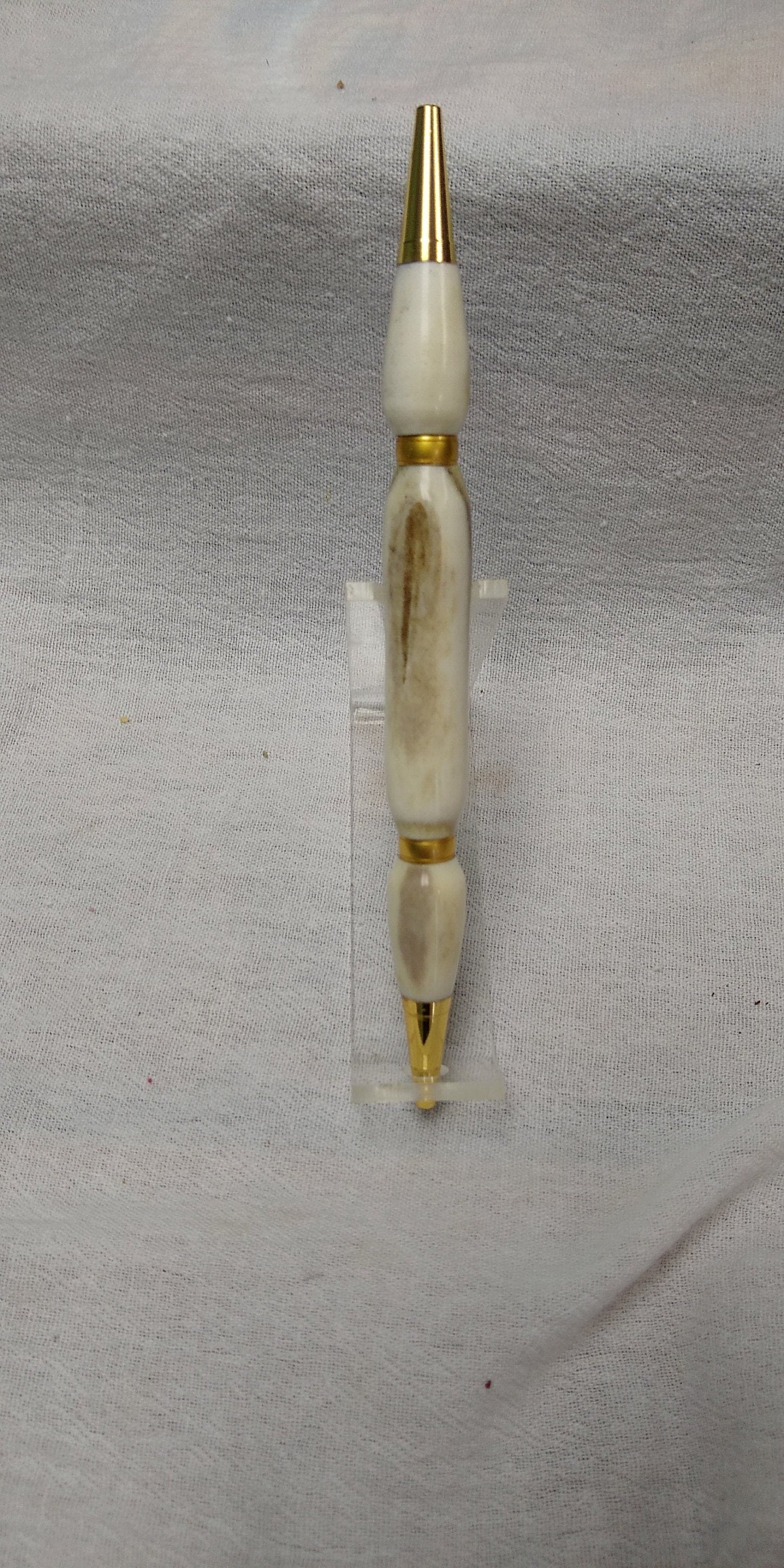 Double sided Teacher's pen made from white tail deer antler