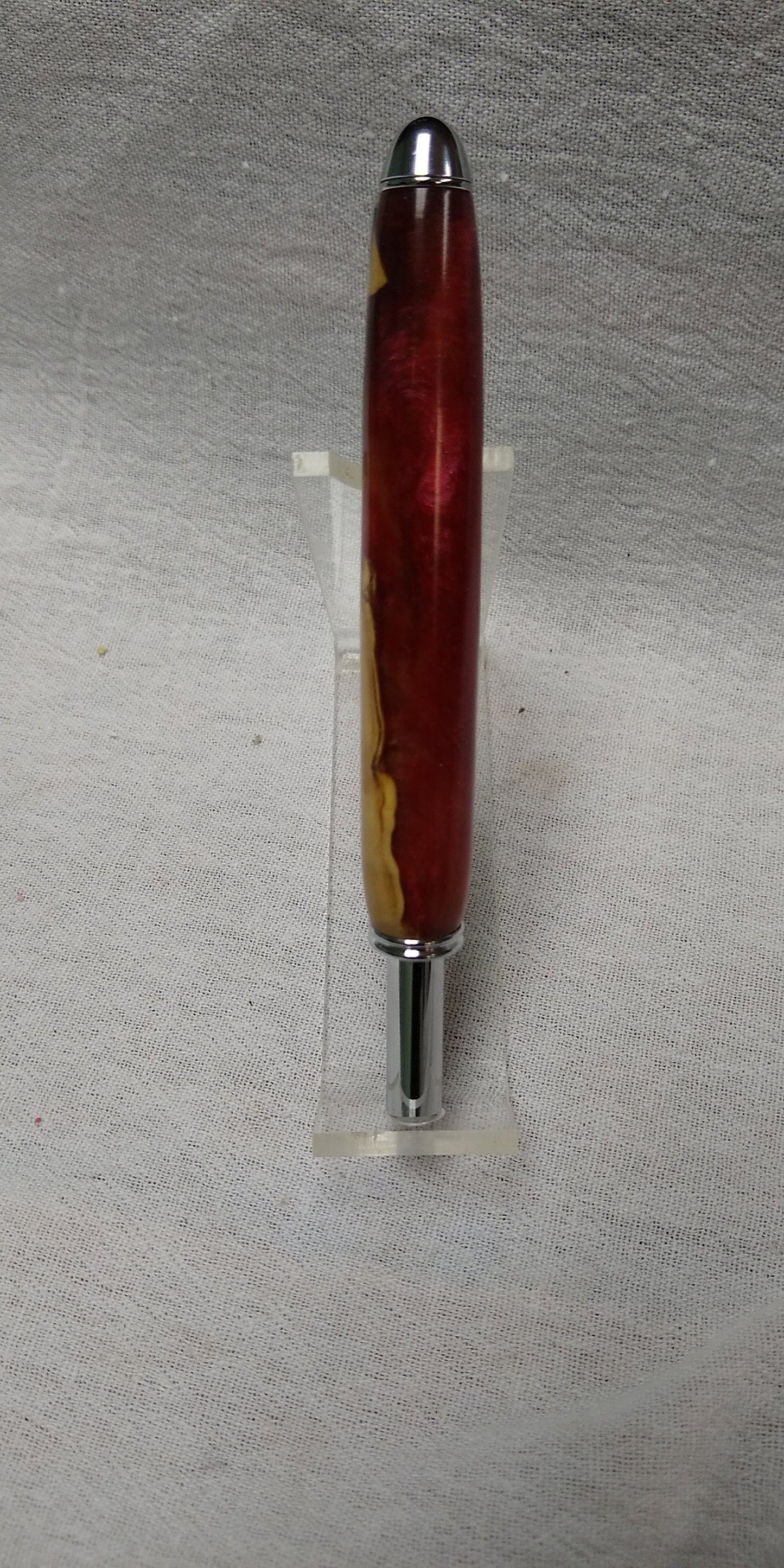 Seam ripper made from olive wood and acrylic mix