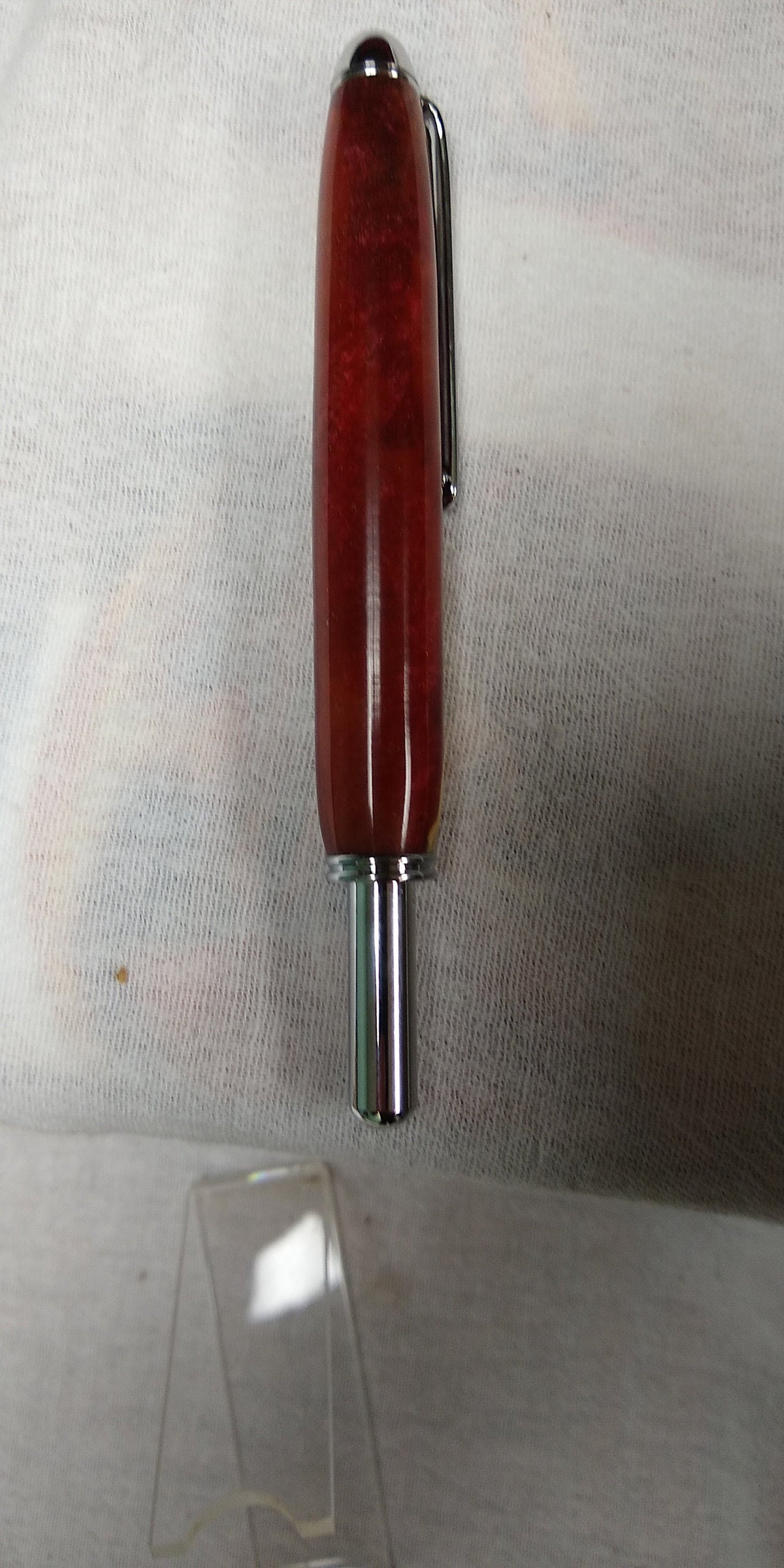 Seam ripper made from olive wood and acrylic mix