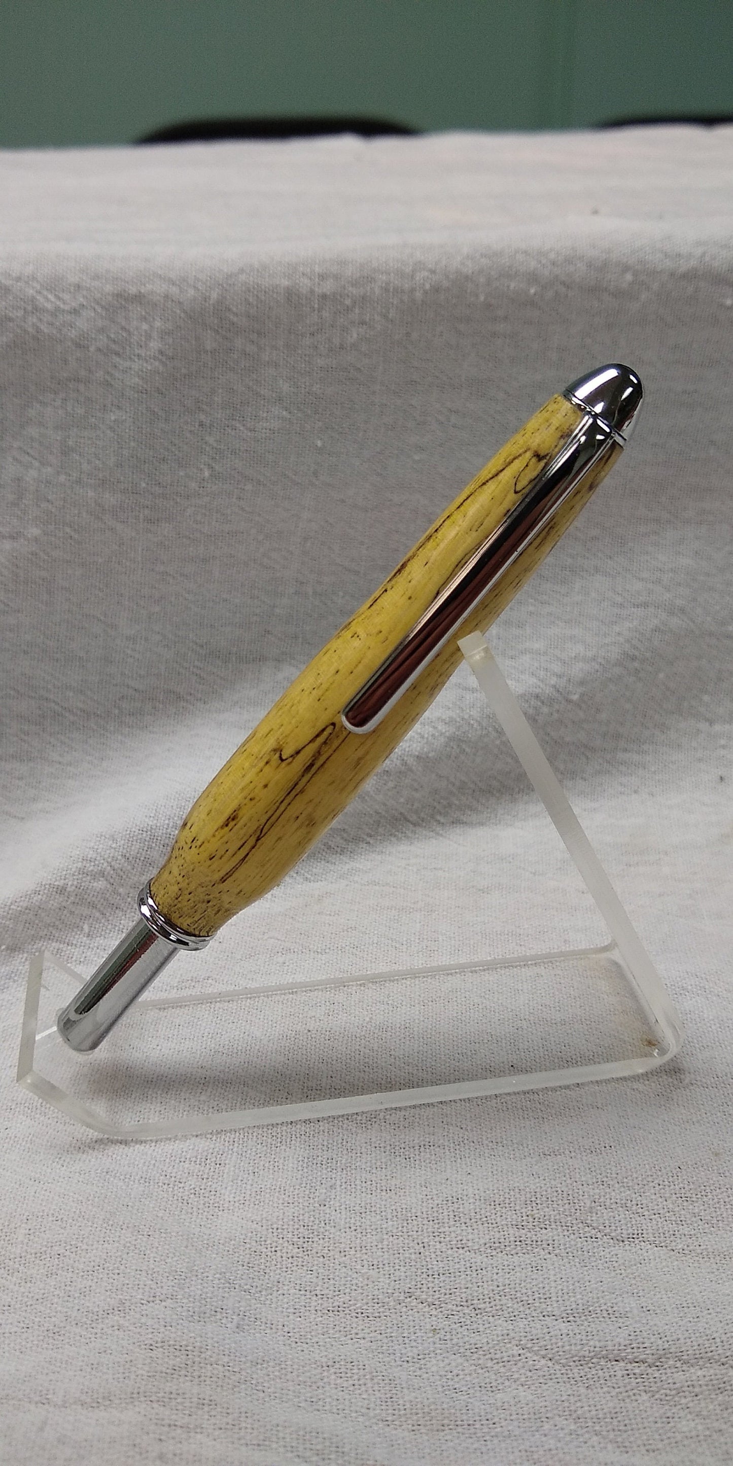 Seam ripper made from spalted Tamarind