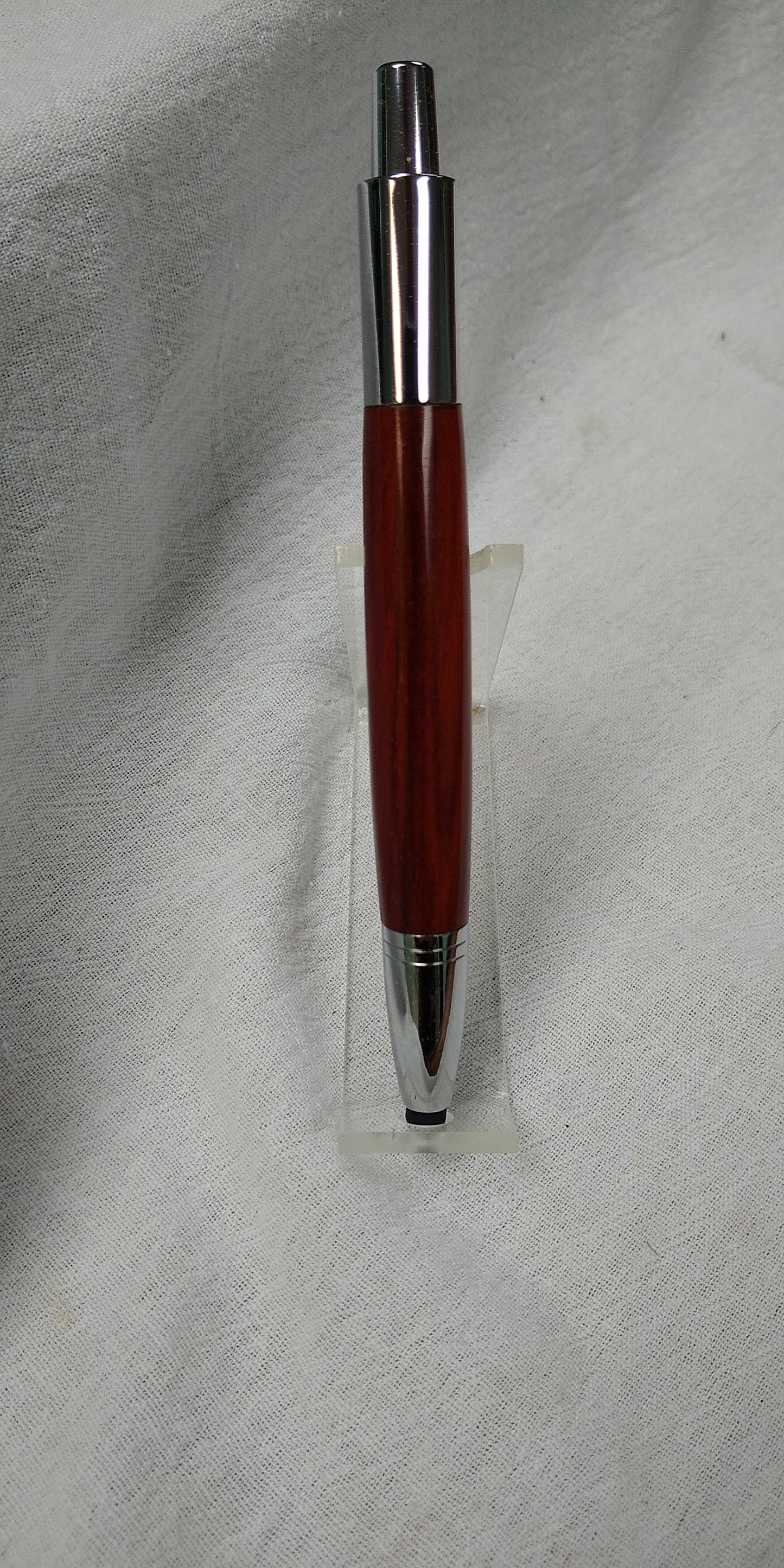 Vesper click pen with stylus tip made from Indian Rosewood