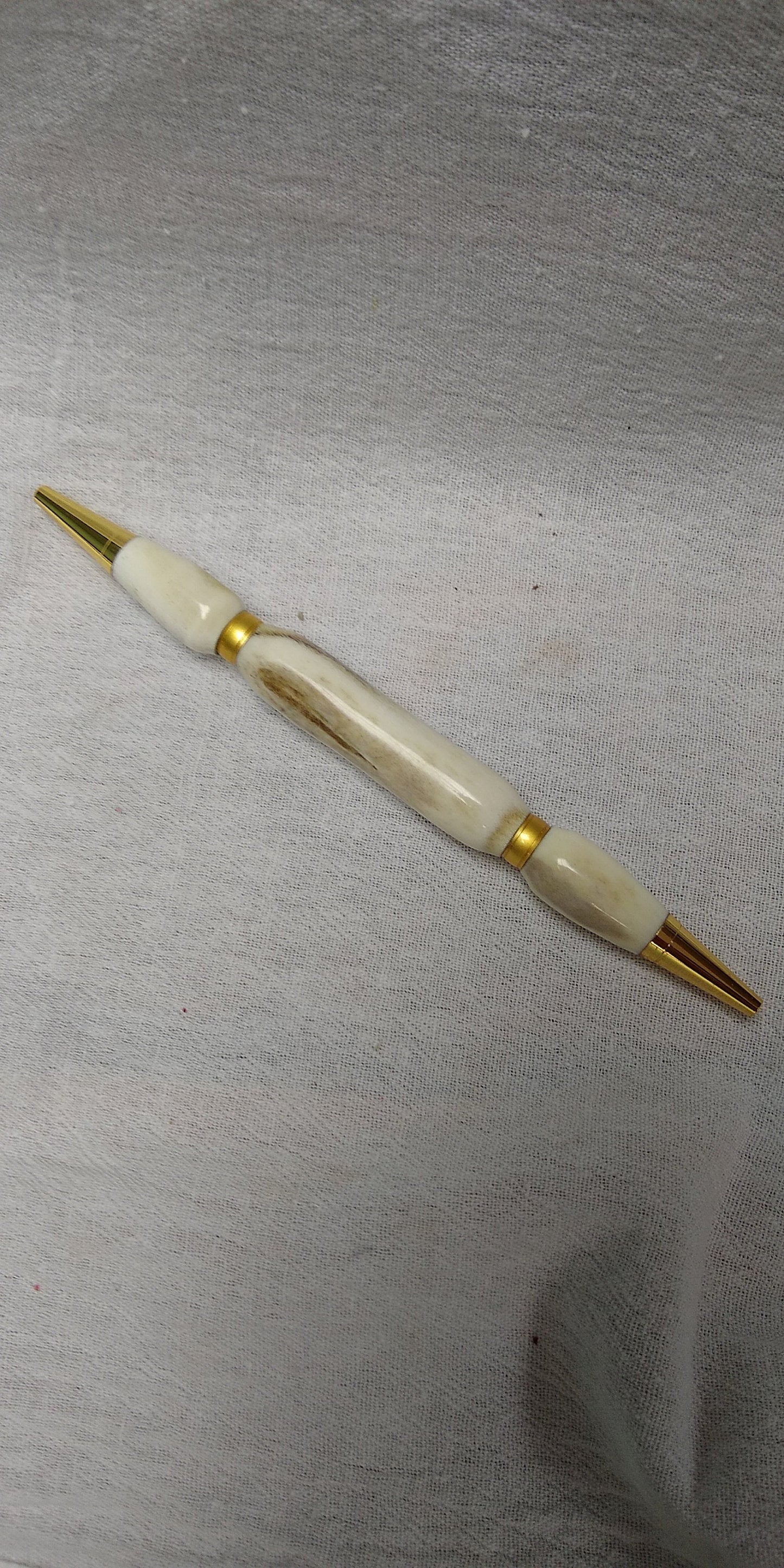 Double sided Teacher's pen made from white tail deer antler