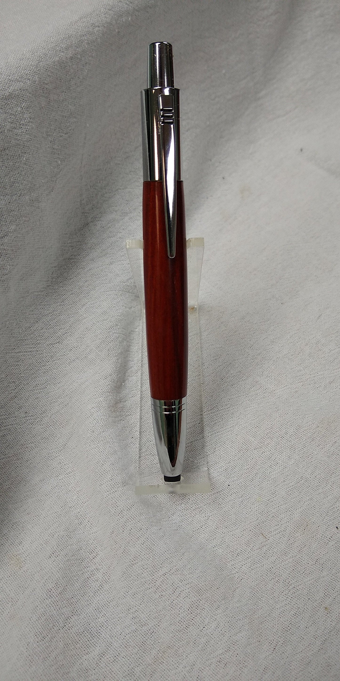 Vesper click pen with stylus tip made from Indian Rosewood