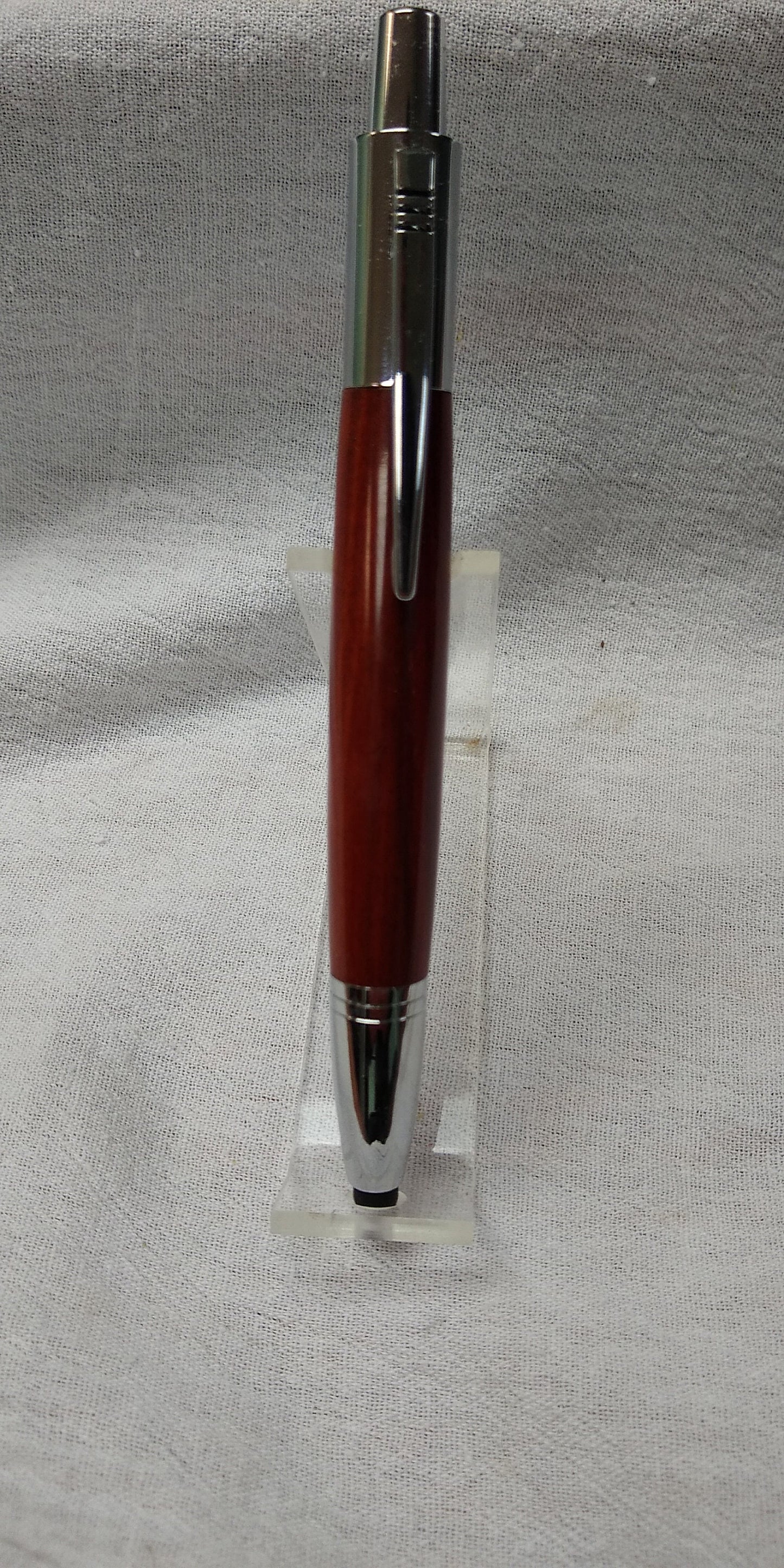 Vesper click pen with stylus tip made from Indian Rosewood