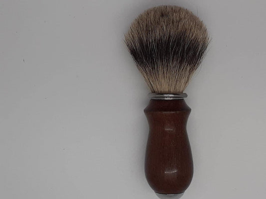 Badger hair shaving brush made from rosewood