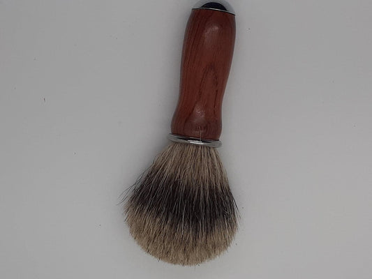 Badger hair shaving brush made from Indian rosewood