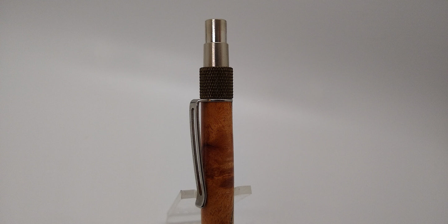 Every Day Carry DuraClick Pen made from Caribbean Mahogany