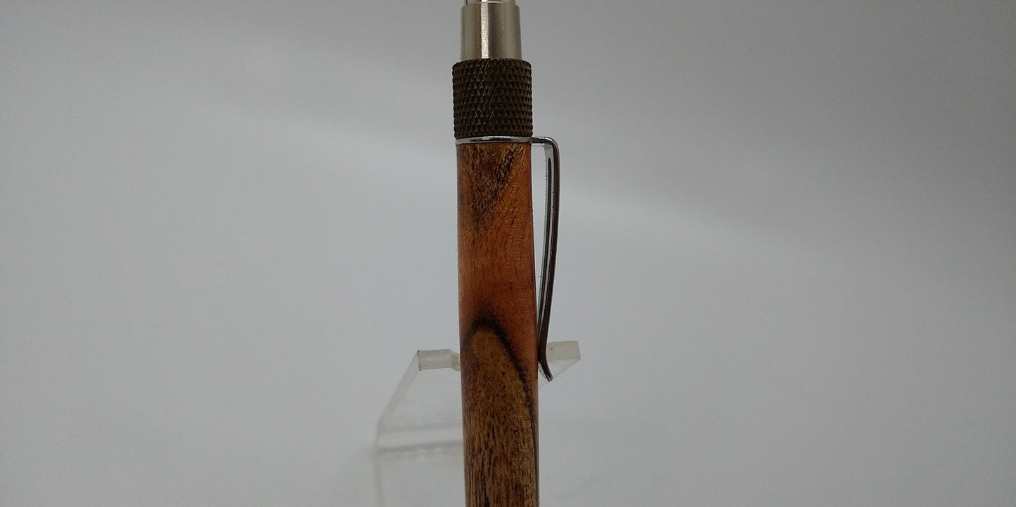 Every Day Carry DuraClick Pen made from Caribbean Mahogany