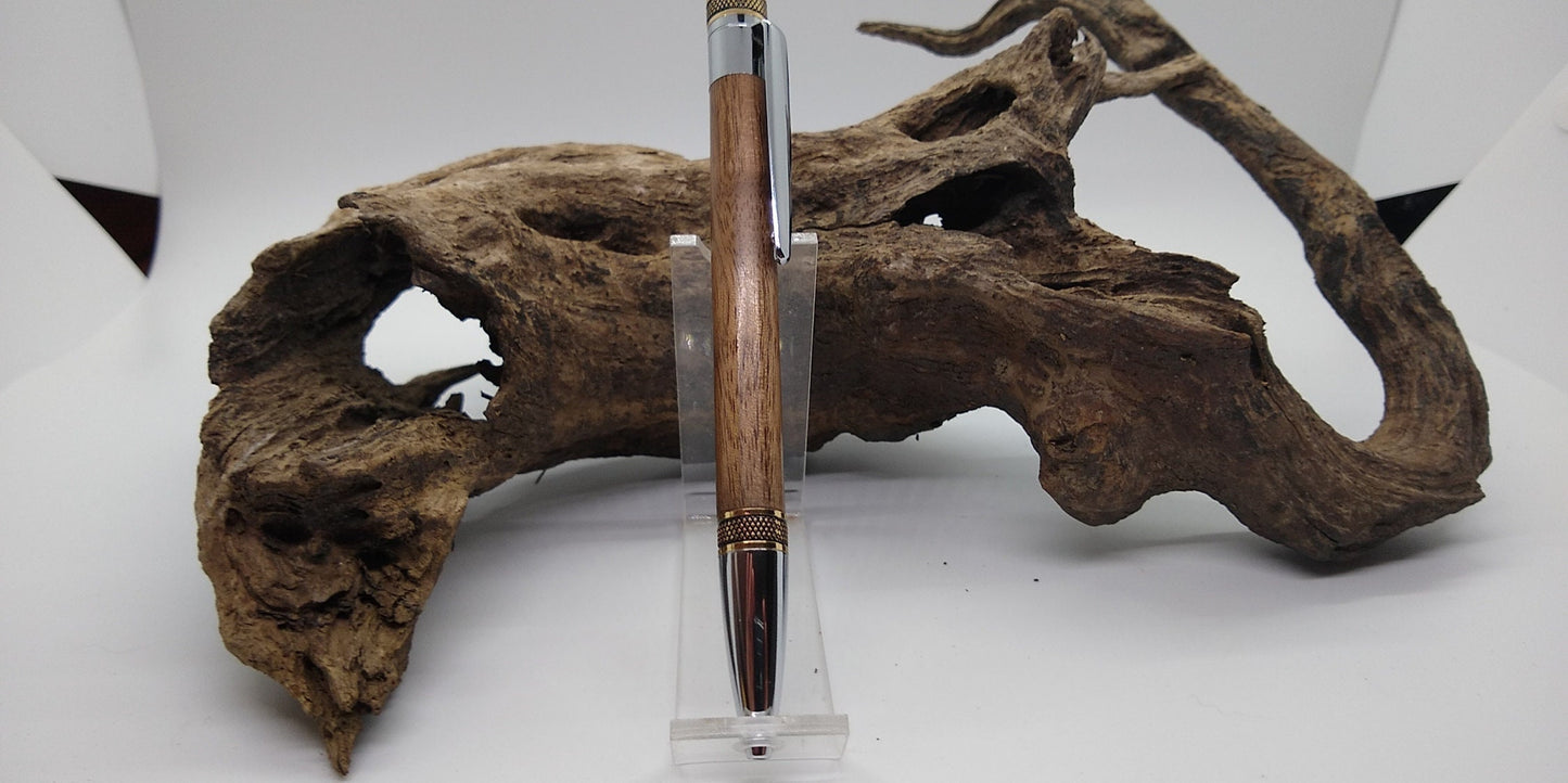 Elegant Cortana Pen made from figured black walnut