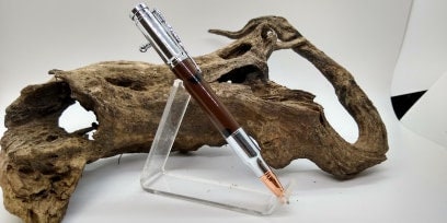 Chrome Bolt Action Pencil made from Camouflaged Acrylic