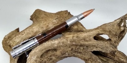 Chrome Bolt Action Pencil made from Camouflaged Acrylic