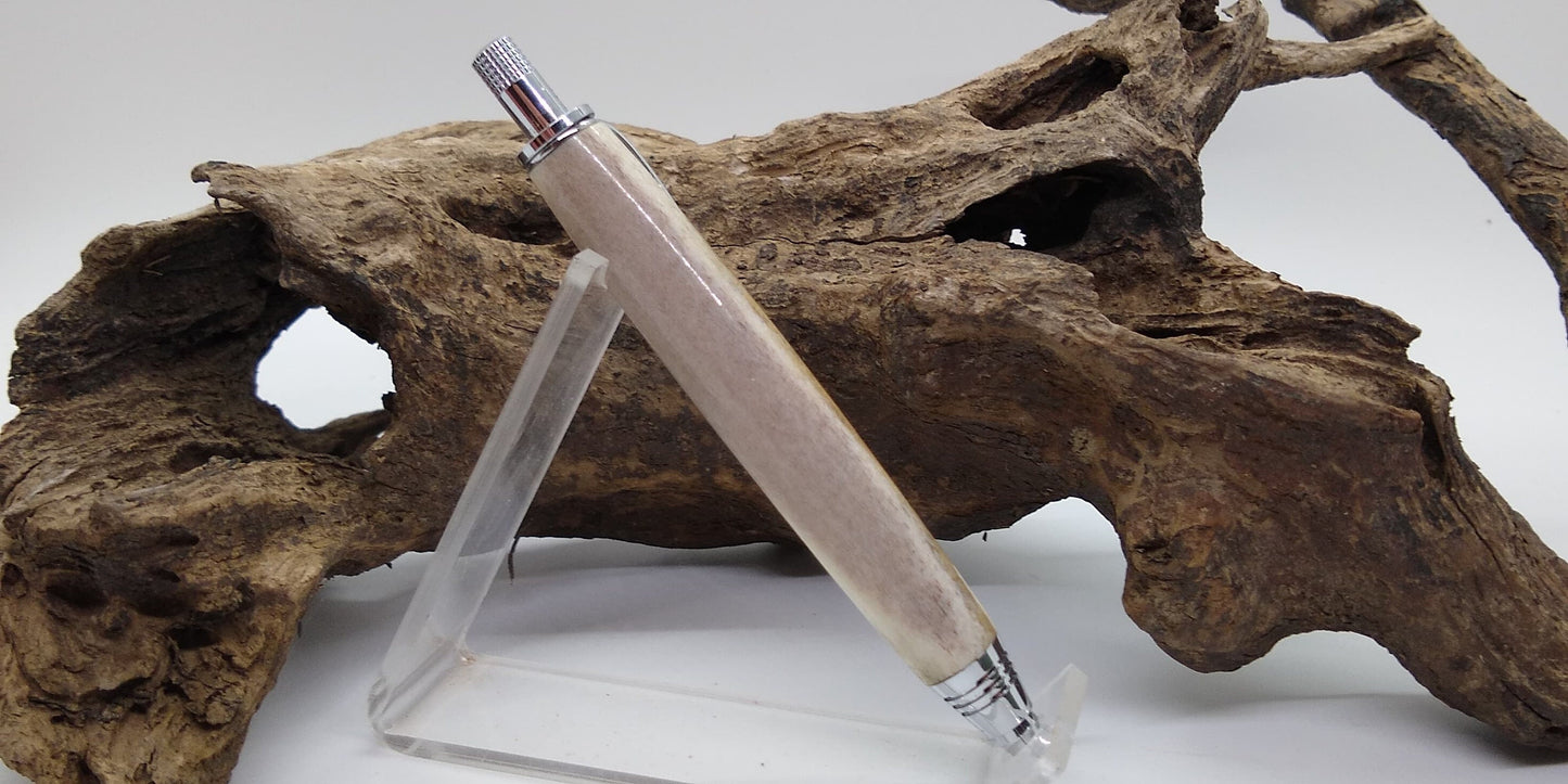 Shop pencil made from whitetail deer antler