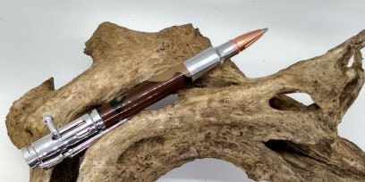 Chrome Bolt Action Pencil made from Camouflaged Acrylic