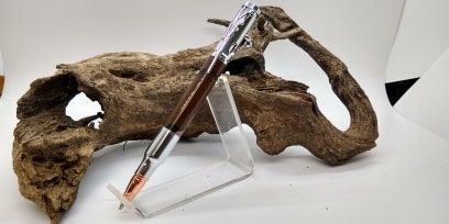 Chrome Bolt Action Pencil made from Camouflaged Acrylic