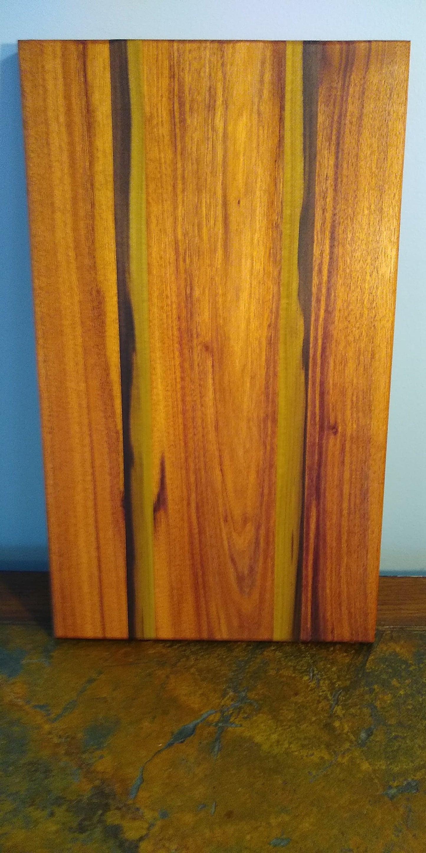 Cutting board from multiple types of wood