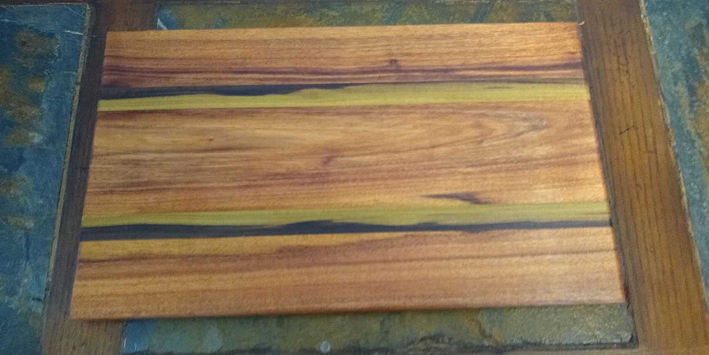 Cutting board from multiple types of wood