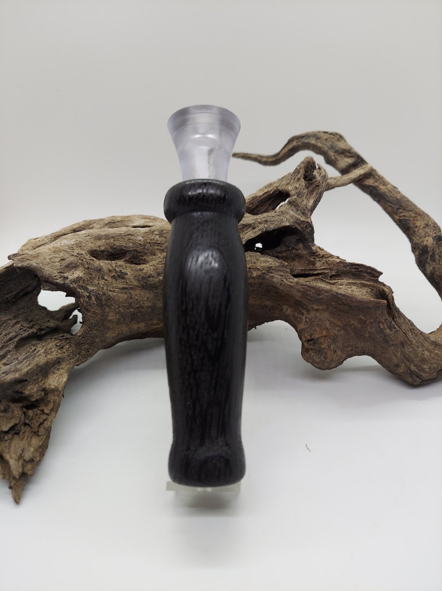 Stat brand double reed duck call hand turned from 5600 year old Ancient Bog Oak