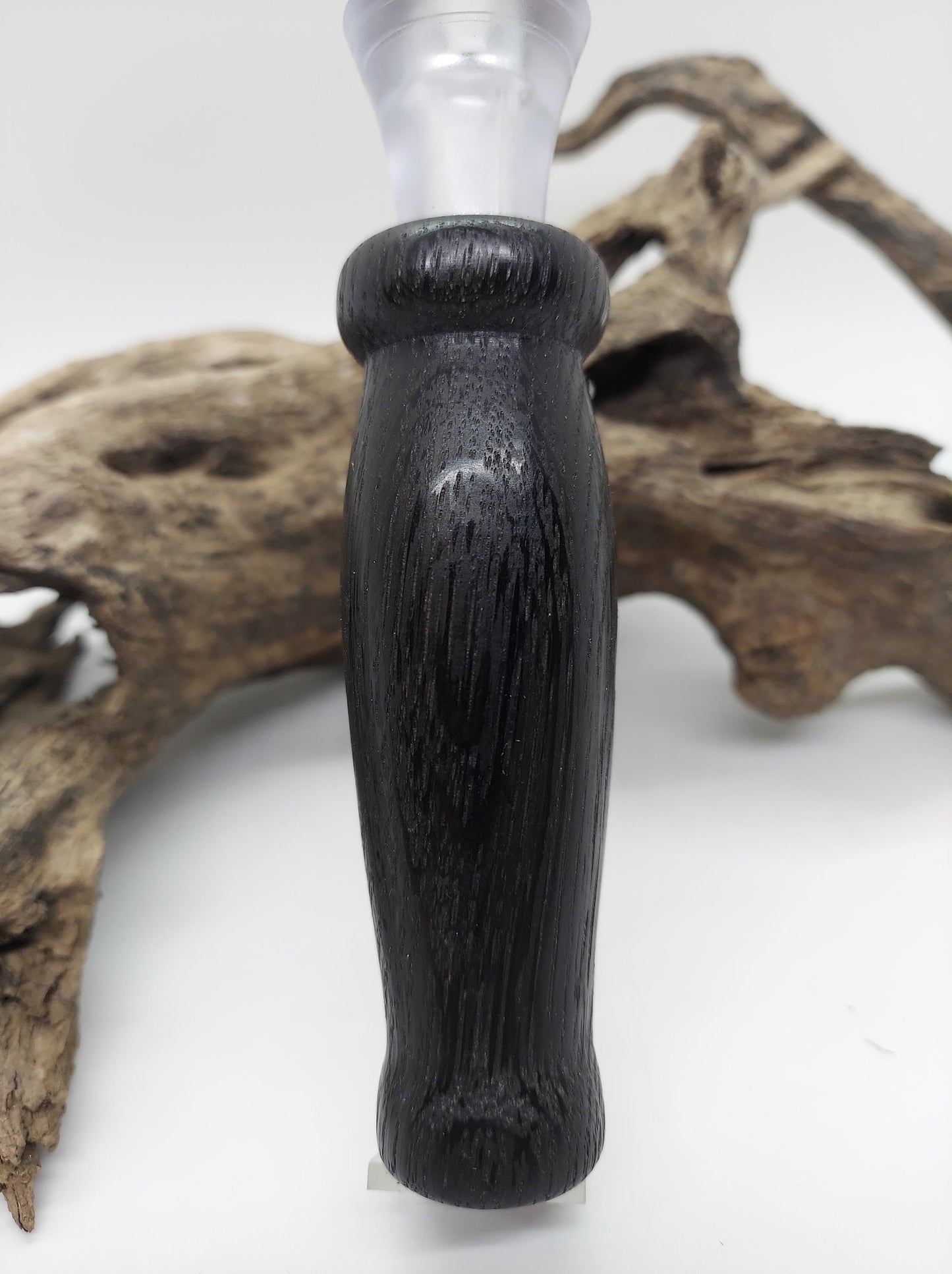 Stat brand double reed duck call hand turned from 5600 year old Ancient Bog Oak