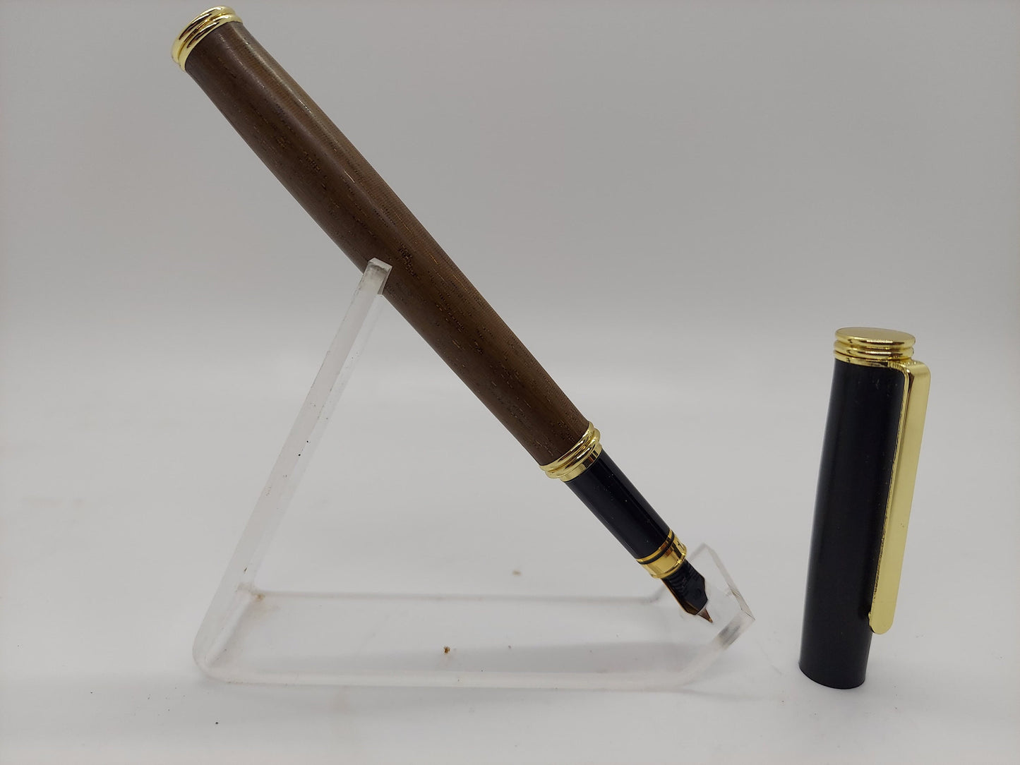 Classic Fountain Pen made from African Blackwood and Brazilian ebony wood