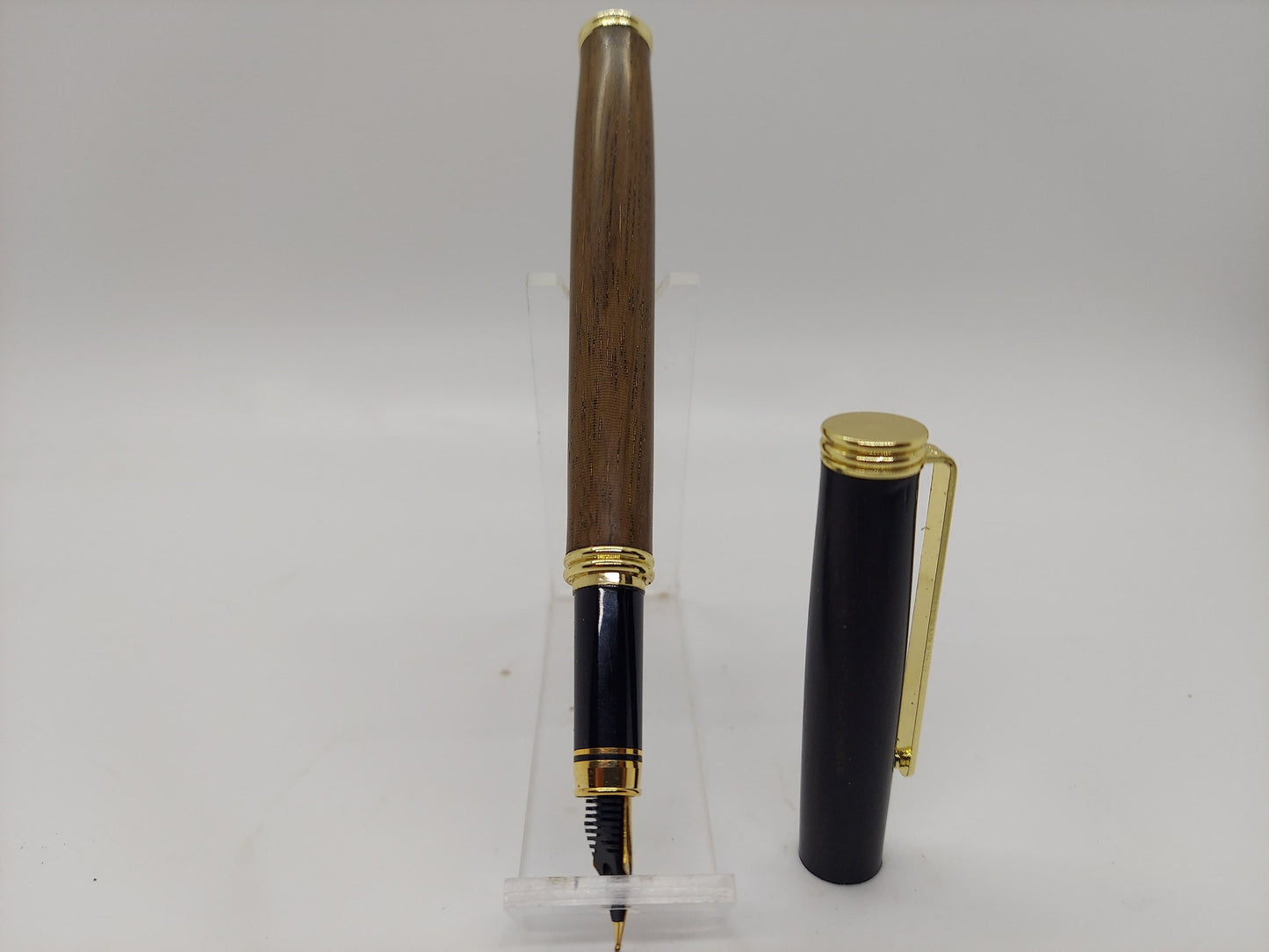 Classic Fountain Pen made from African Blackwood and Brazilian ebony wood