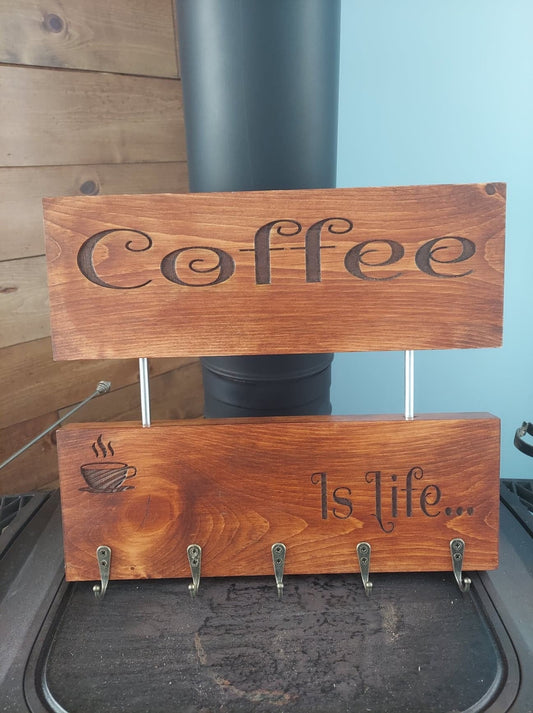 Laser Engraved Coffee Mug Holder