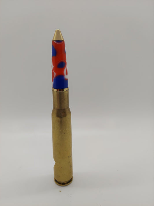 50 caliber bottle opener and twist bullet pen