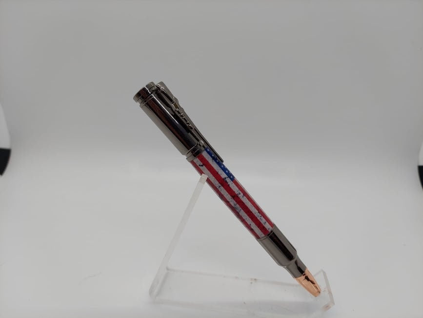 Distressed American Flag Bolt Action Pen