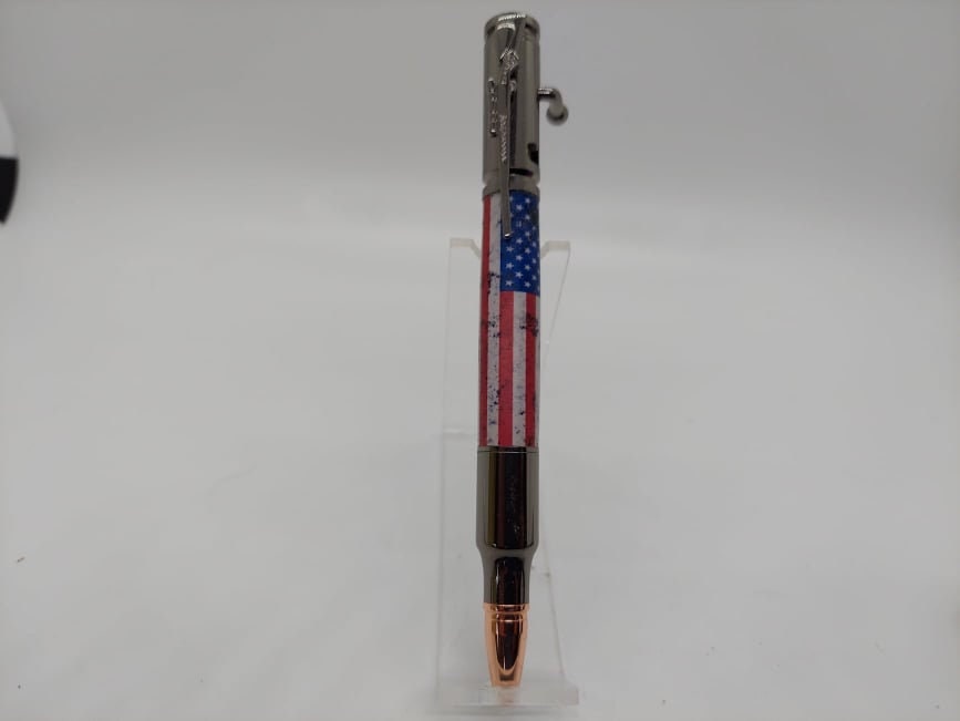 Distressed American Flag Bolt Action Pen