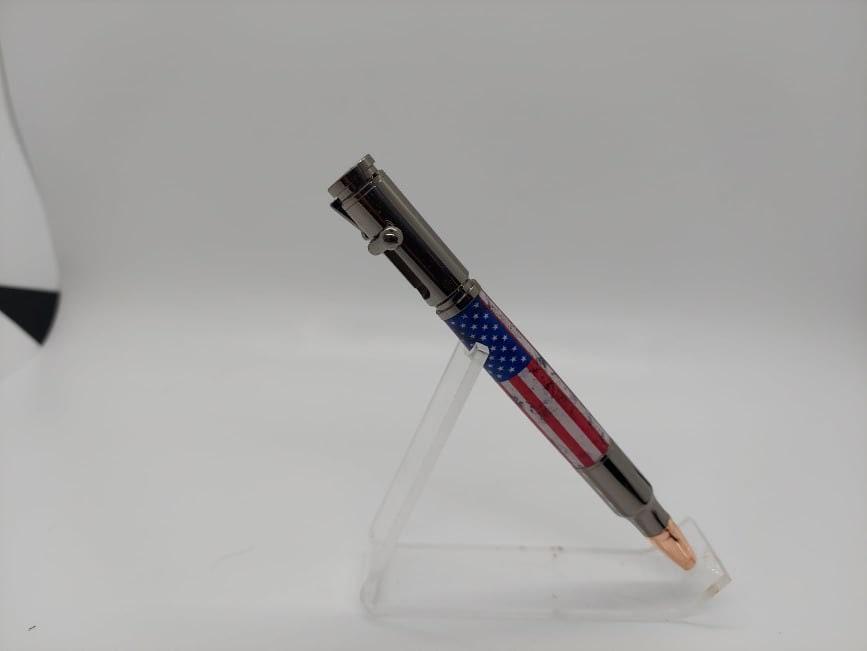 Distressed American Flag Bolt Action Pen