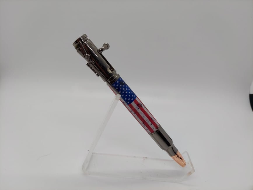 Distressed American Flag Bolt Action Pen