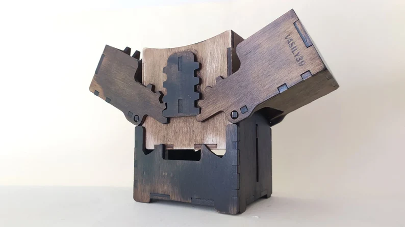 Gear-Based Locking Card Box